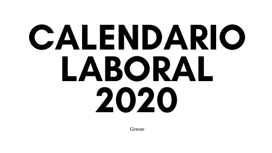 calendario laboral 2020